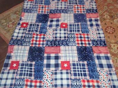 American patriotic Plush Blanket / throw