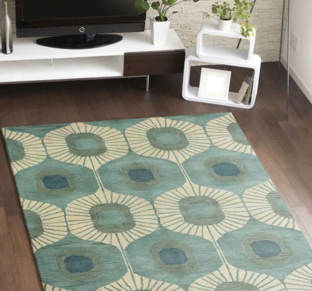 Bashian Chelsea ST103 Aqua Rug 8.6 x 11.6 ft