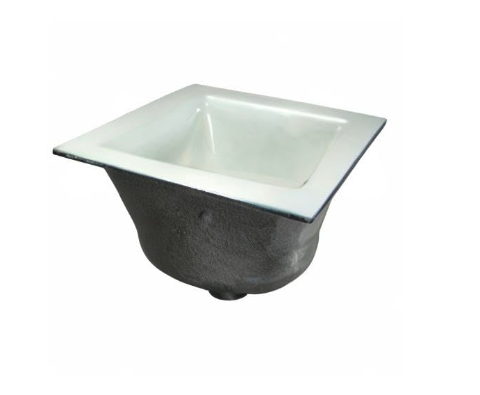 Floor Sink, 6" Sump Depth, 4" No-Hub Connection, 12" x 12"