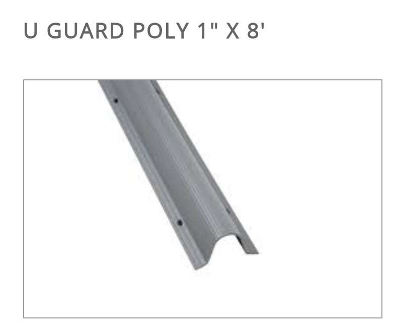 U GUARD POLY 1" X 8' Riser, electrical guard