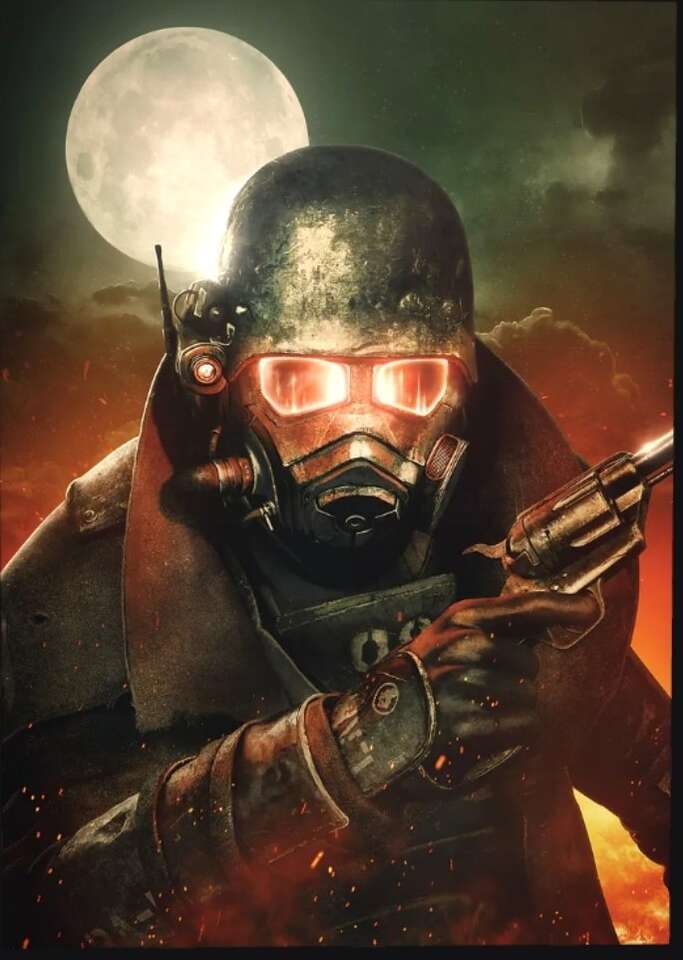 Fallout courier 6 metal art large 18.9 x 26.6"