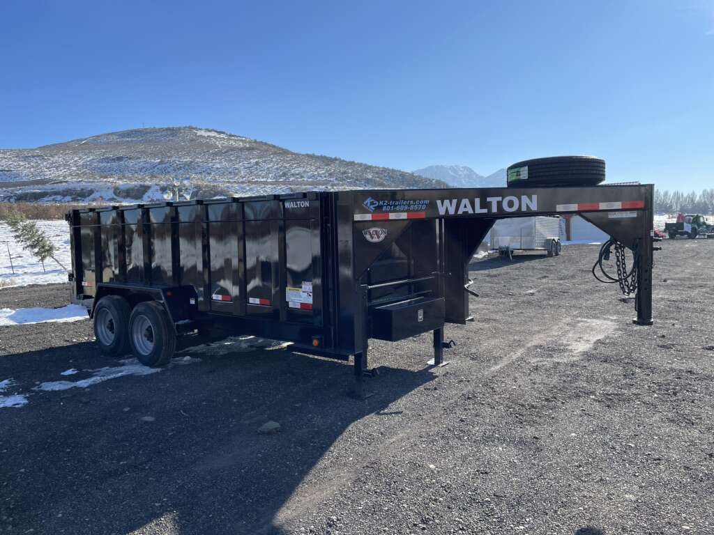 16 Ft 16,000 GVWR Deluxe Dump Trailer