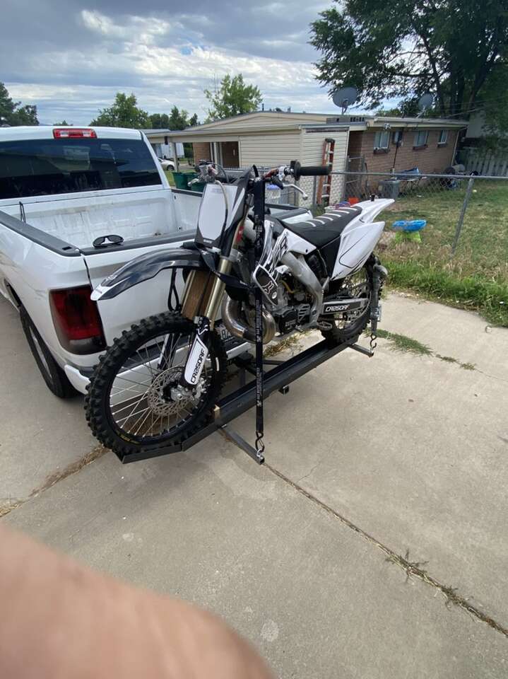 Steel Dirt Bike Carrier W Ramp