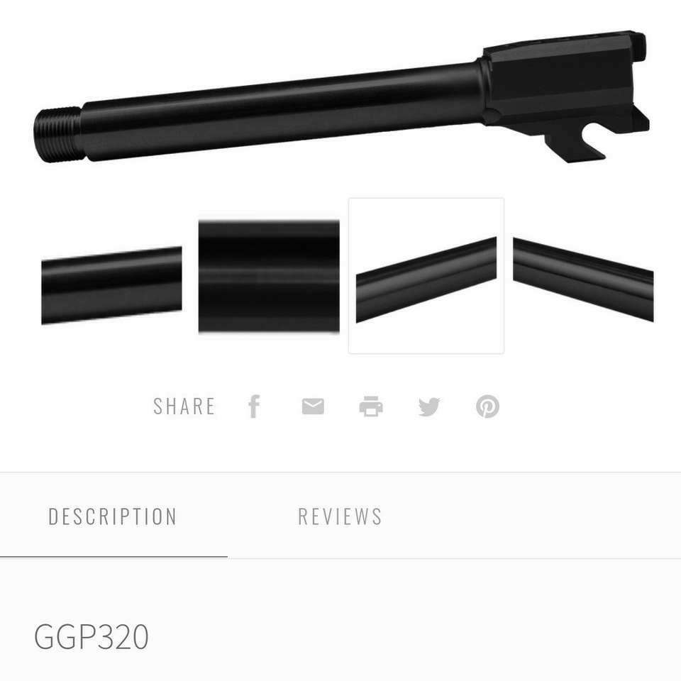 SIG GGP P320 compact, match grade barrel