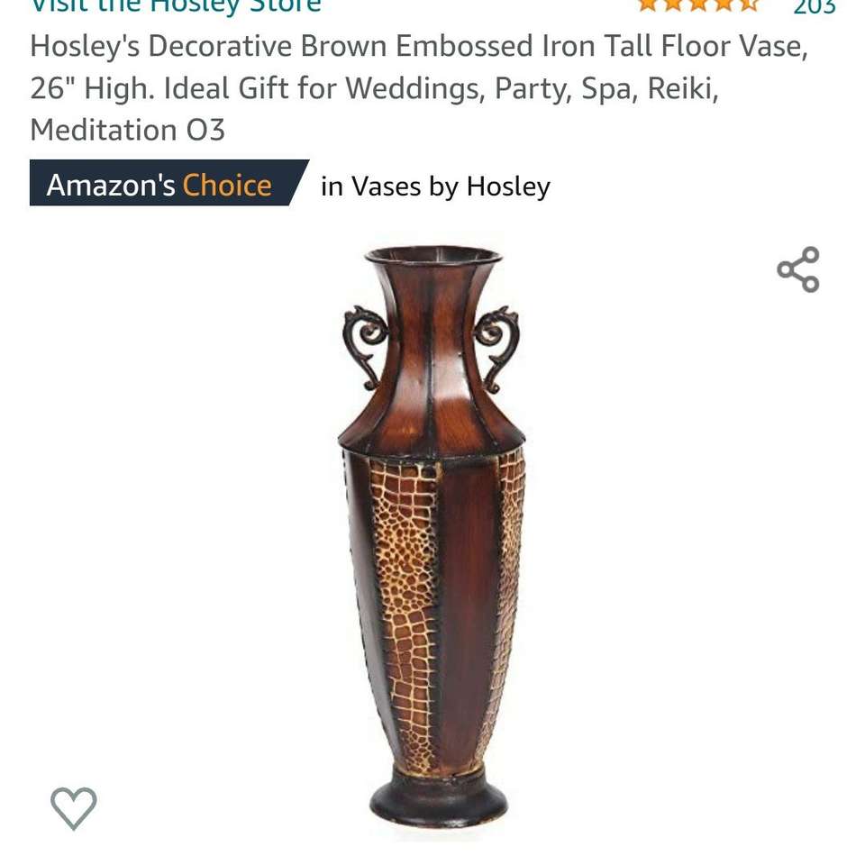 Elegant Expressions Metal Vase