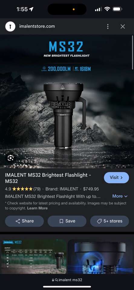 World’s, Most Powerful Flashlight 200,000 Lumens