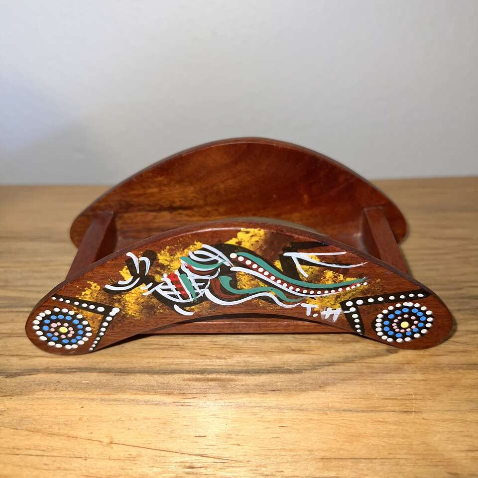Australian Aboriginal Salt & Pepper Shaker Stand