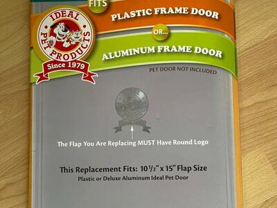 Dog Door Flap Replacement. 10.5 X 15” Ideal Pets