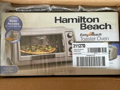 NEW Hamilton Beach Easy Reach Toaster Oven