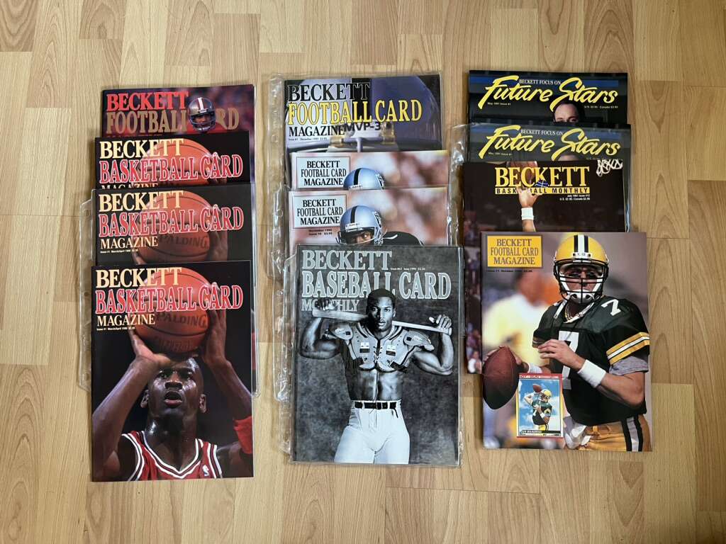 Huge Baseball Football Beckett Including 3x #1s