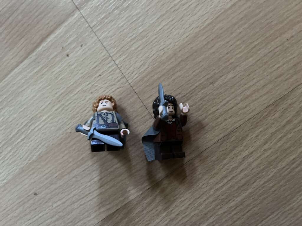 Lego Frodo And Sam With Swords