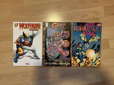 Wolverine, Batman/punisher, Gen 13 Graphic Novels