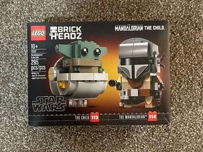 Lego Brick Headz Mandalorian and Child 75317