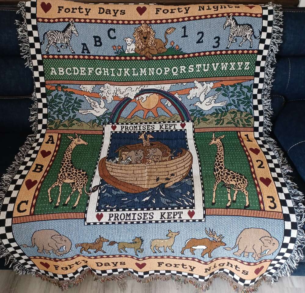 Noah's Ark Throw Blanket