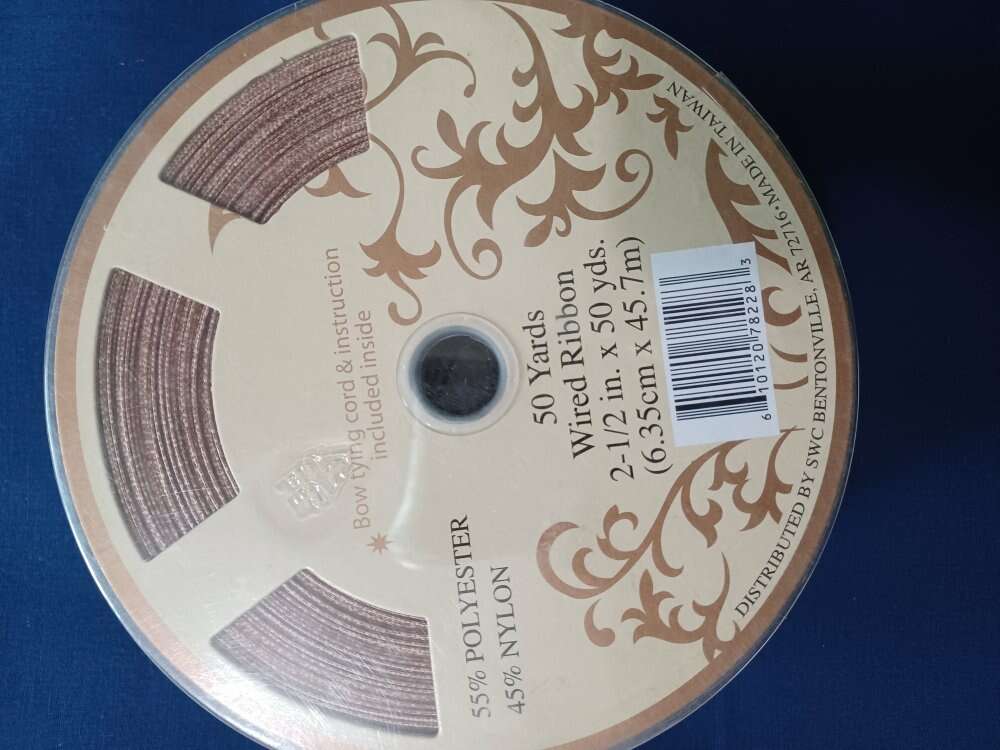 50 Yard Bolt Wired Ribbon New