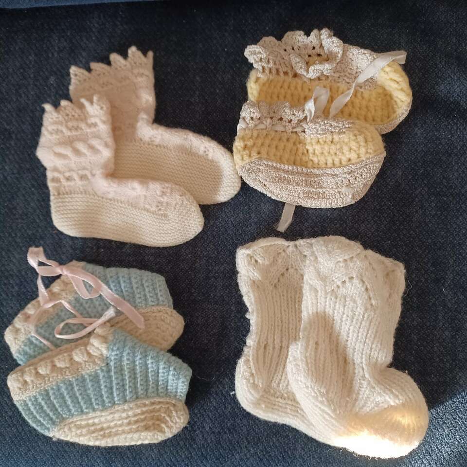 Vintage Baby Booties
