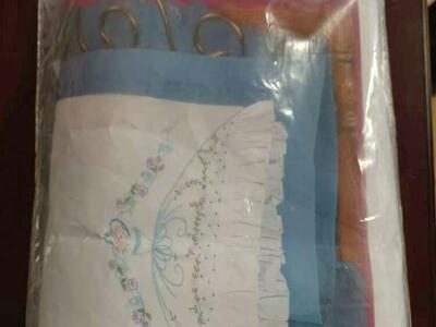 NEW Vintage Stamped Pillowcases Set