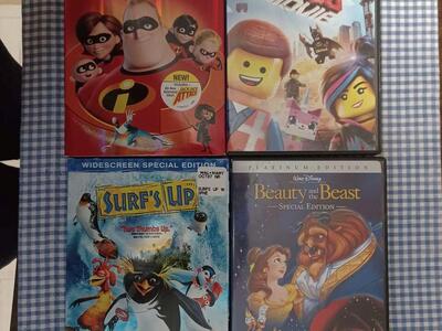 4 Assorted Kids Movies