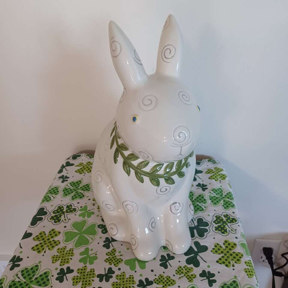 Debbie Mumm Rabbit Cookie Jar