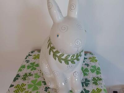 Debbie Mumm Rabbit Cookie Jar