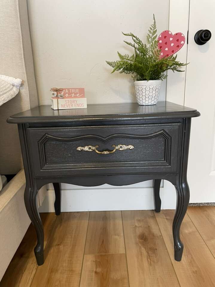 Vintage Nightstand Solid Wood, Farmho… Furniture