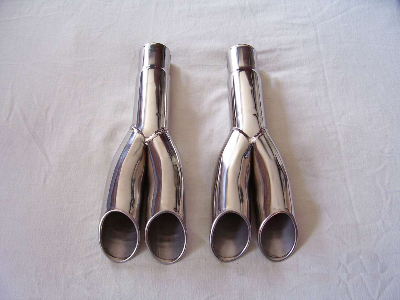 Ford Mustang Shelby Quad Exhaust Tips Stainless New 1967 1968 1969 1970