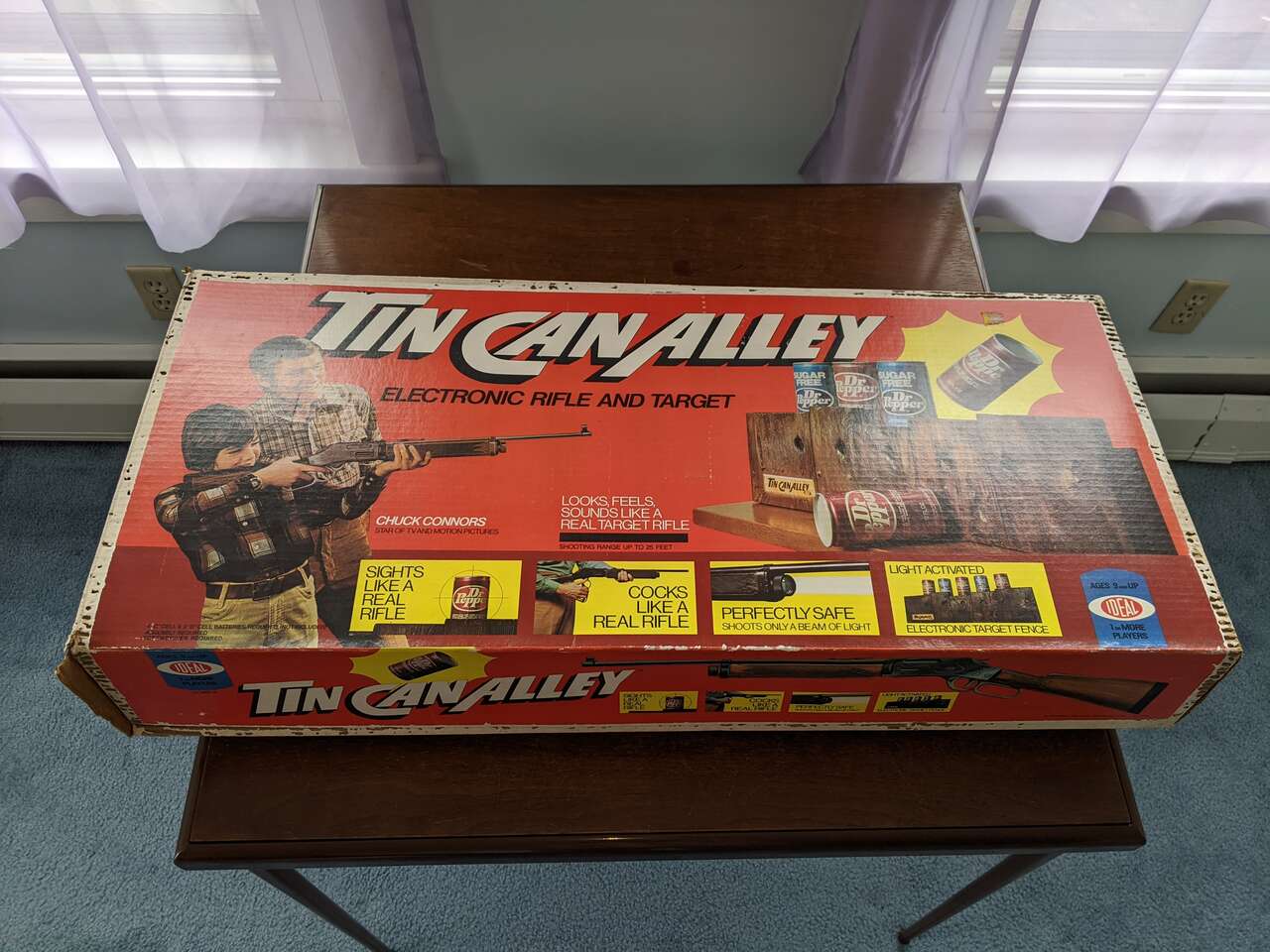 Ideal 1976 Tin Can Alley Electronic Rifle & Target Game - Original Owner