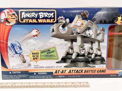 Star Wars Angry Birds AT-AT 2012 Attack Battle Game Hasbro - USED - Complete