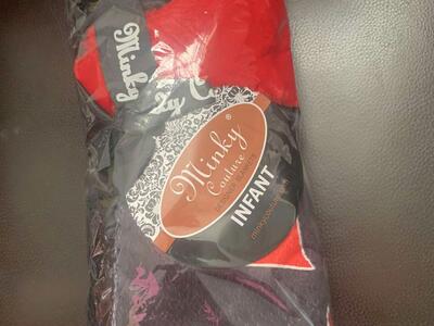 Minky Couture Infant Blanket Valentines Day Black Red Hearts Brand New