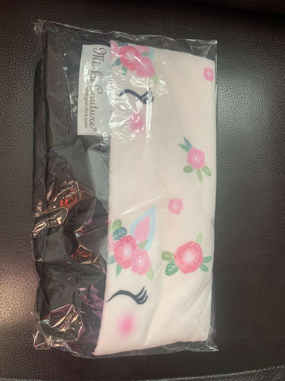 Minky Couture Baby Mini Size Unicorn Pattern and Purple Heart Pattern Brand New