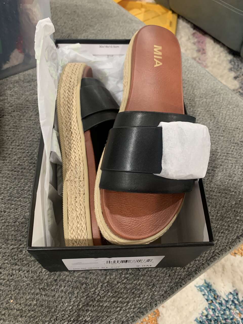 Mia Shoes Women’s Black Sandals Brand New Size 9