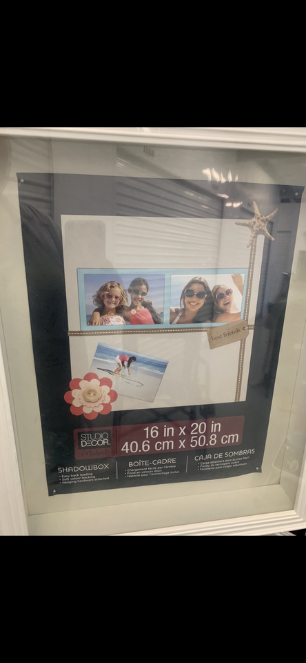 Studio Decor Photo Frame White Large Shadow Box 16 inches by 20 inches Brand New Sealed