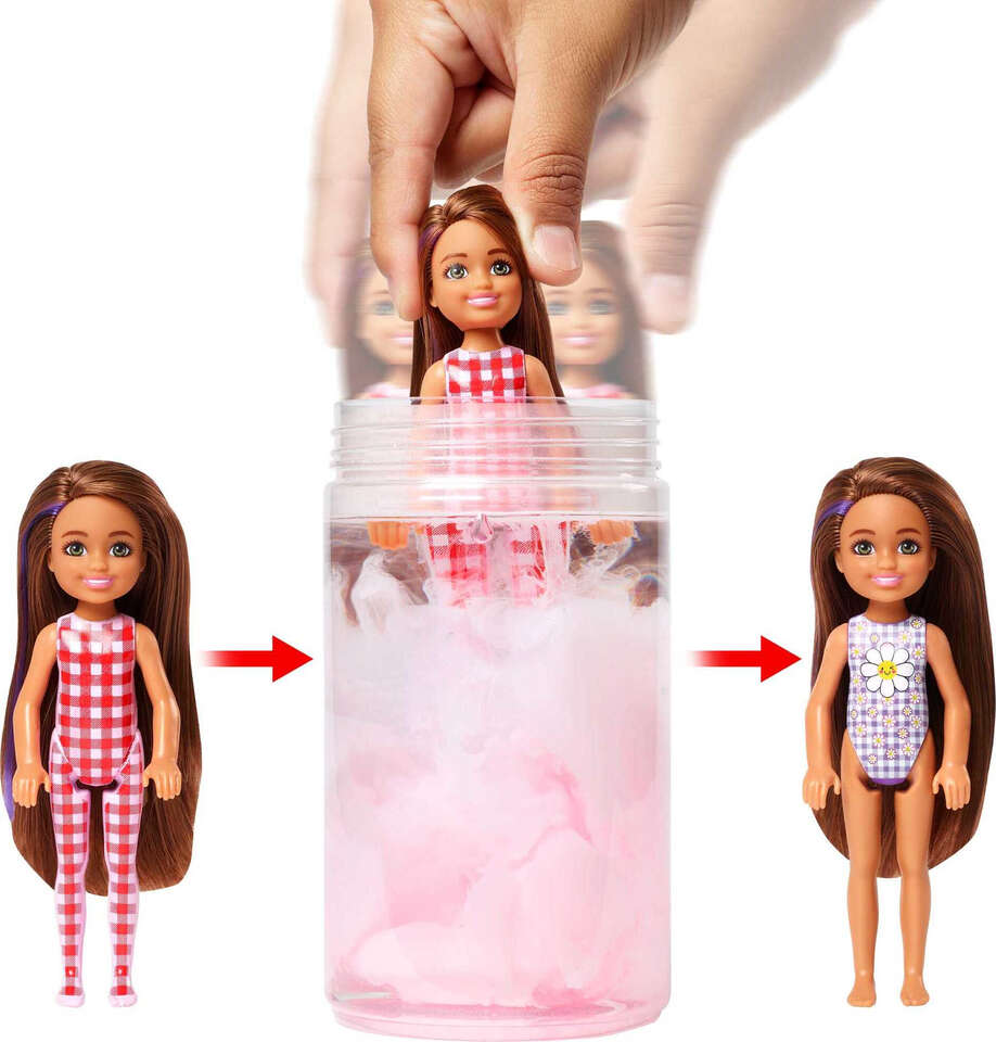 NEW Barbie Color Reveal Chelsea Doll Picnic/Gingham Series