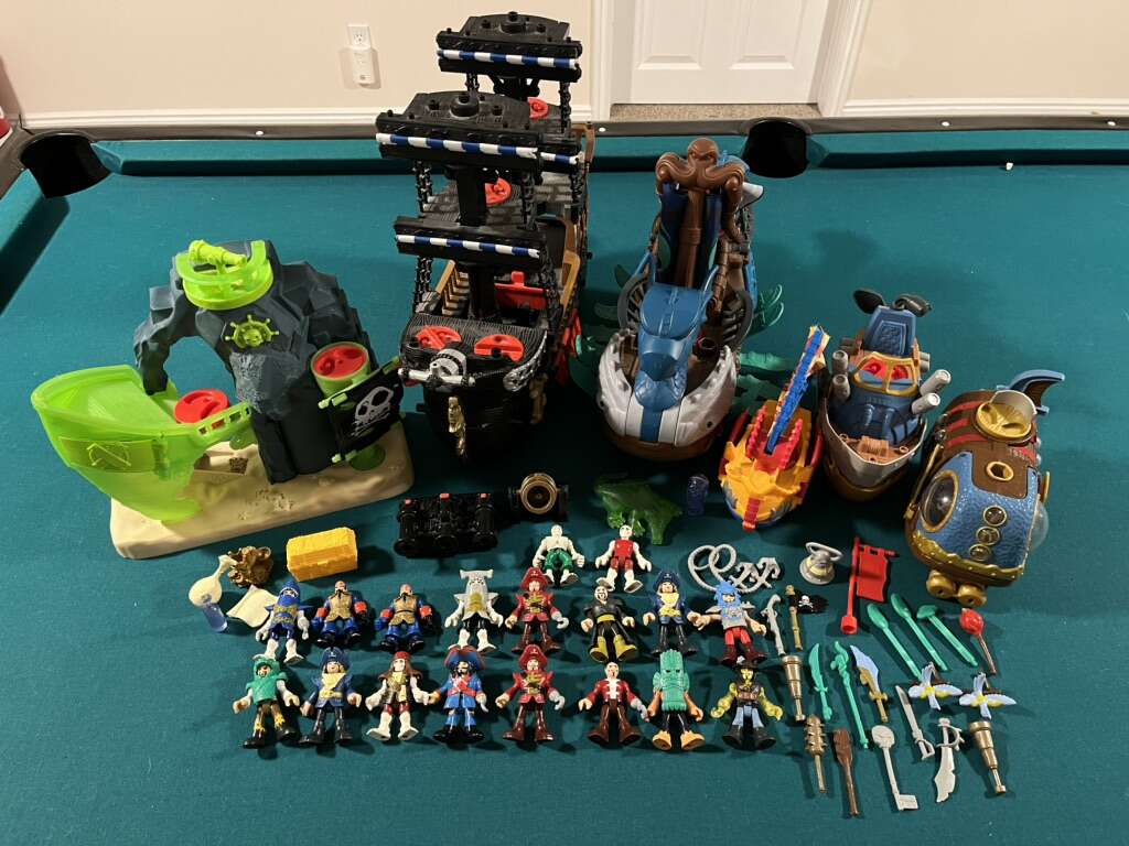 Lot of Imaginext Pirate Toys Toys