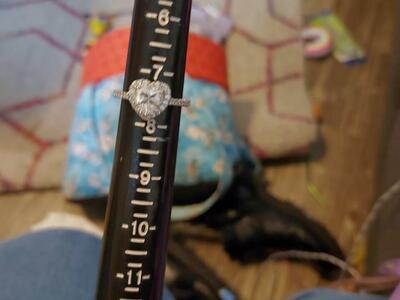 Heart engagement rings