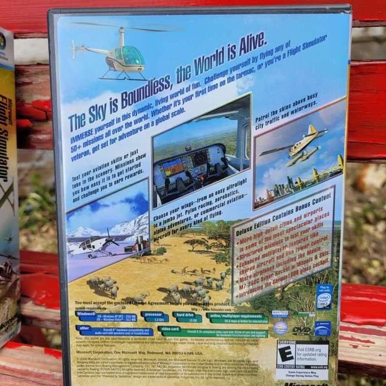 MICROSOFT FLIGHT SIMULATOR DELUXE EDITION PC DVD