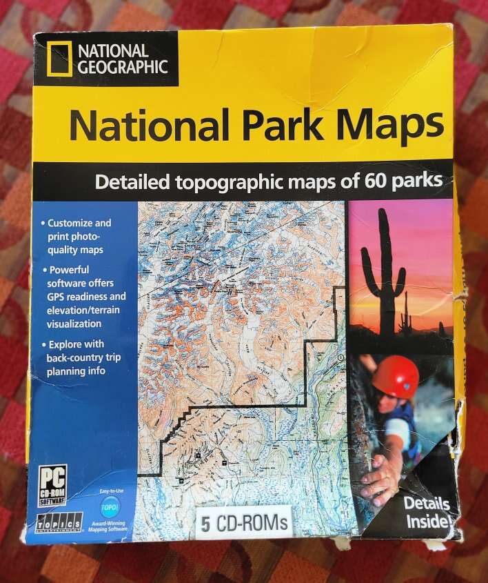 National Geographic 
National Parks Maps
5 CD roms