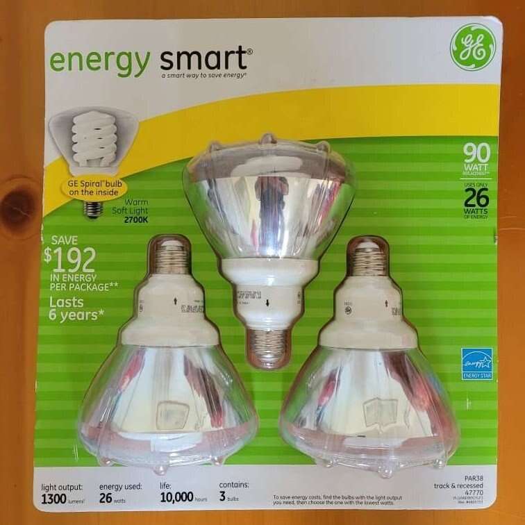 GE energy smart light bulbs warm soft light 3 pack