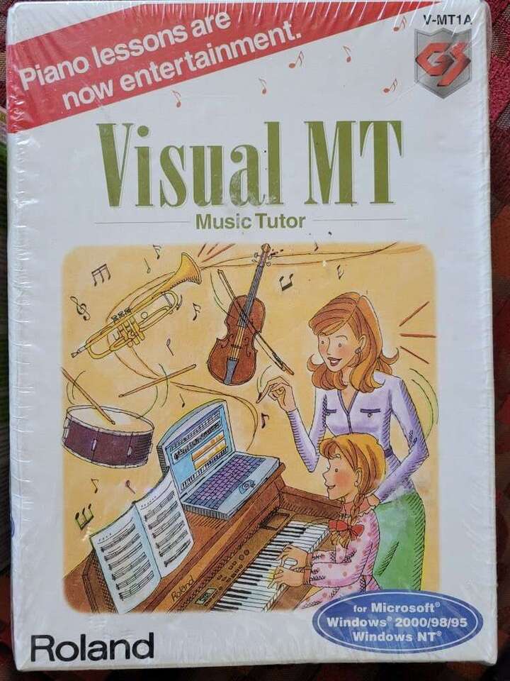 ROLAND VISUAL MT MUSIC TUTOR PIANO LESSONS V-MT1A