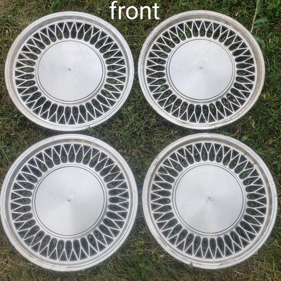 4 Zephyr Hubcap Rim Wheel Covers Hub Cap vintage