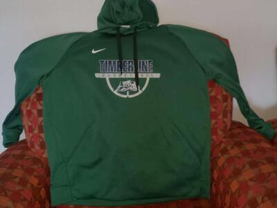 NIKE XL TIMBERLINE BASKETBALL sweatshirt green