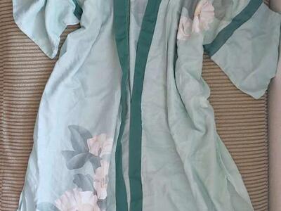 Anais Anais Cacharel Robe Semi Sheer Green Floral