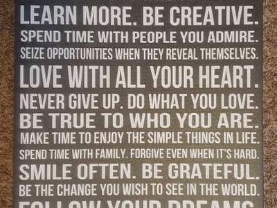 BED BATH & BEYOND WALL HANGING HOME DECOR SAYINGS