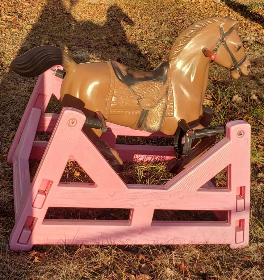 PINK ROCKING HORSE HEDSTROM BOUNCY toy