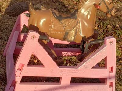 PINK ROCKING HORSE HEDSTROM BOUNCY toy