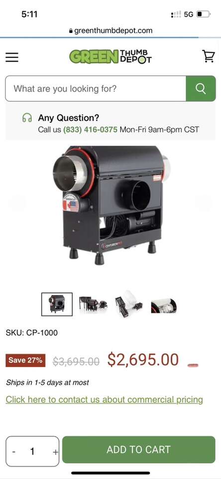 Centurion Pro Tabletop Wet & Dry Hemp Bud Trimmer