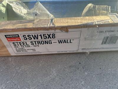 Simpson Steel Strong Wall SSW18x8 Shearwall