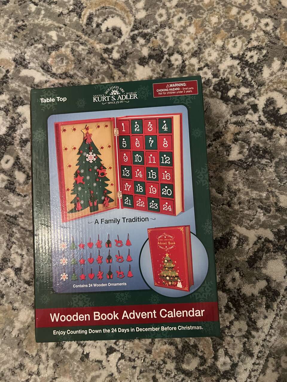 Christmas Wooden Book Advent Calendar