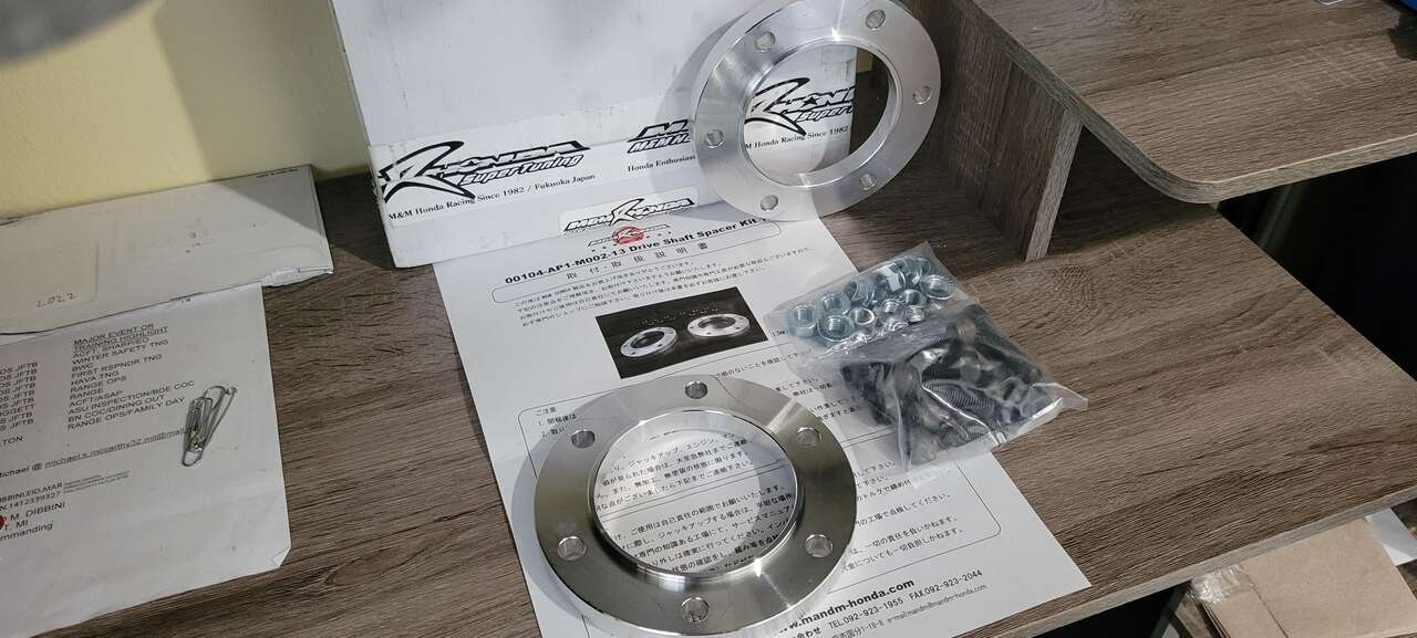 MandM S2000 axle spacer 13mm