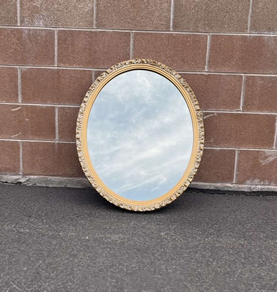 Vintage Gold Ornate Mirror Wall Hanging